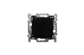 Niko drukknop 2-voudig Intense Matt Black