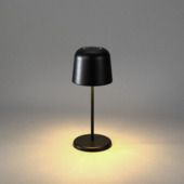 KonstSmide tafellamp Biot 3,1 W oplaadbare LED verlichting zwart