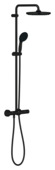 Système de douche pluie Grohe Vitalio Start 250 noir mat