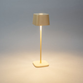 Lampe de table KonstSmide Capri LED 2,2 W rechargeable sable