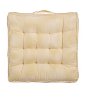 Matraskussen tuin vierkant katoen geel 45 x 45 x 7 cm