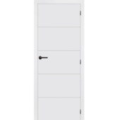 Schilderdeur Linée 4-lines tubespaan wit 201,5x63 cm