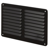 Grille à aubes à appliquer Sanivesk 245x195 mm aluminium/noir