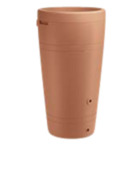 Regenton Tube terracotta met plantenbak 230L