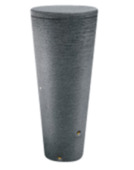 Regenton Tubo graniet met plantenschaal 320L