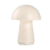 Lampe de table sans fil Mush LED 3 W beige rechargeable via USB