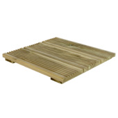 Terrastegel robuust hout ± 41 x 41 cm
