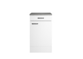 Armoire basse 1 tiroir/1 porte + plan de travail Optifit 50 cm