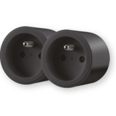 Prise connectée duo Qnect 16A noir