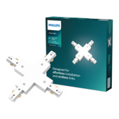 Connexion en X éclairage sur rail Philips EasyLink blanc