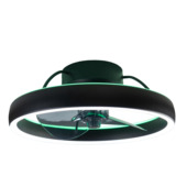 EGLO plafondventilator met LED verlichting Manarola 20W Ø42,2 cm zwart