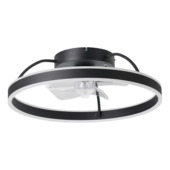 EGLO plafondventilator met LED verlichting Marinella 20W Ø50 cm zwart