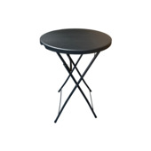 Statafel zwart 80x80x110 cm