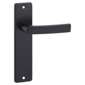 Ensemble de poignées de porte OK Blok plaque courte aveugle alu noir