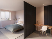 Profil sol/plafond droit 90° séparateur de pièce chêne de lave 2 pièces