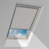 Store enrouleur occultant pour fenêtre de toit  Fakro ARF NL gris clair 55 x 78 cm