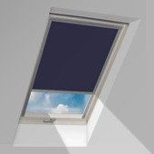 Store enrouleur occultant pour fenêtre de toit  Fakro ARF NL bleu foncé 134 x 140 cm
