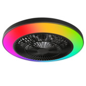 Ventilateur de plafond GAMMA Sirocco avec éclairage Led 40W noir