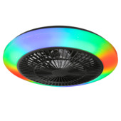 Ventilateur de plafond GAMMA Savona avec éclairage Led 40W noir