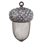 Mangeoire pour oiseaux suspendue en forme de gland