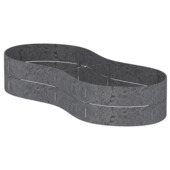 Flex Garden grijs 130 cm 2 x 14 cm