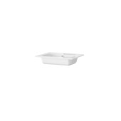 Lavabo à encastrer Tiger Oval T-Line 61 cm blanc brillant