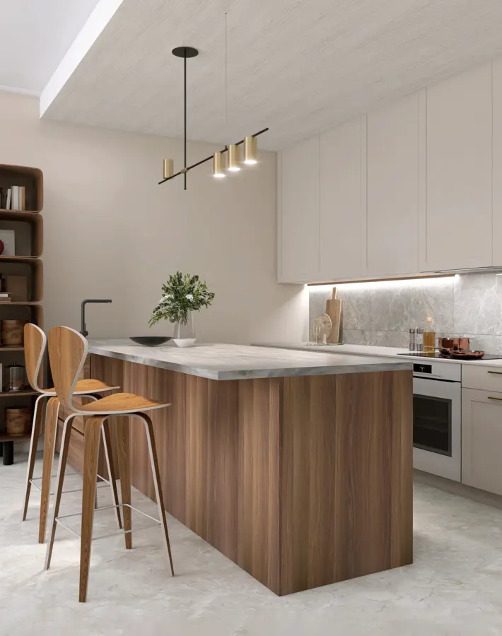 Wand- en plafondpaneel Quality Line MDF Grey ash, 130x20cm, 8 mm 2,34 m²