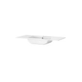 Lavabo à encastrer Tiger Oval T-Line 101 cm blanc brillant
