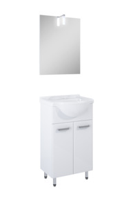 Atlantic badmeubelset Emin met spiegel en onderkast wit 50 cm