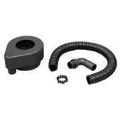 Collecteur pour récupérateur d'eau de pluie noir