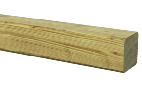 Tuinpaal vierkant grenen hout geschaafd 6,8 x 6,8 x 180 cm