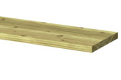 Tuinplank grenen hout ruw 240 x 20 x 2,2 cm