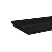 Planche à clins suédois bois Douglas imprégné noir ± 2,7x19x300 cm