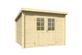 Tuinhuis Bas vurenhout onbehandeld 275 x 275 cm