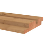 Profil rhombus double épicéa modifié thermiquement 1,8x14x240 cm