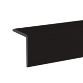 Eindprofiel WPC zwart 5,5x5,5x240 cm