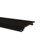 Wandplank WPC glad zwart 2,1x17,6x240 cm