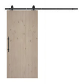 Porte coulissante Country plaqué chêne à nœuds 231,5x83 cm
