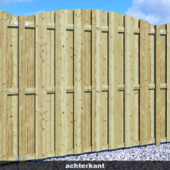 Schutting Jumbo grenen hout toog 180 x 180 cm