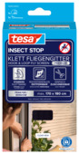tesa Insect Stop vliegenraam Comfort Easy On/Easy Off 170x180 cm antraciet