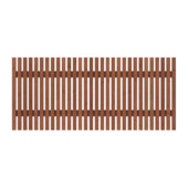 Tuinhek Modern bruin geïmpregneerd grenenhout  60x180 cm