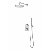 Marho inbouwregendoucheset met thermostaatkraan Valdra 25 cm chroom