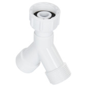 Raccord en Y plastique Sanivesk pour lave-linge/lave-vaisselle