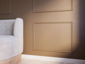 Ensemble moulures Cando MDF 10x29 mm 120x70 cm