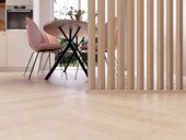 Roomdivider profiel schuin 45° natuur eiken 2 stuks