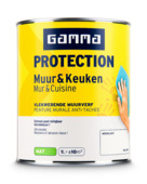 GAMMA Protection muur & keuken muurverf moonlight RAL 9010 mat 1 liter