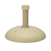 Handson parasolvoet kunststof/beton rond beige 25 kg