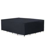 Housse pour ensemble de jardin rectangulaire 245 x 205 cm noir