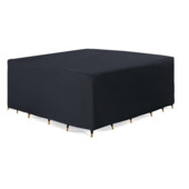 Housse pour salon de jardin carrée polyester noir 250 cm