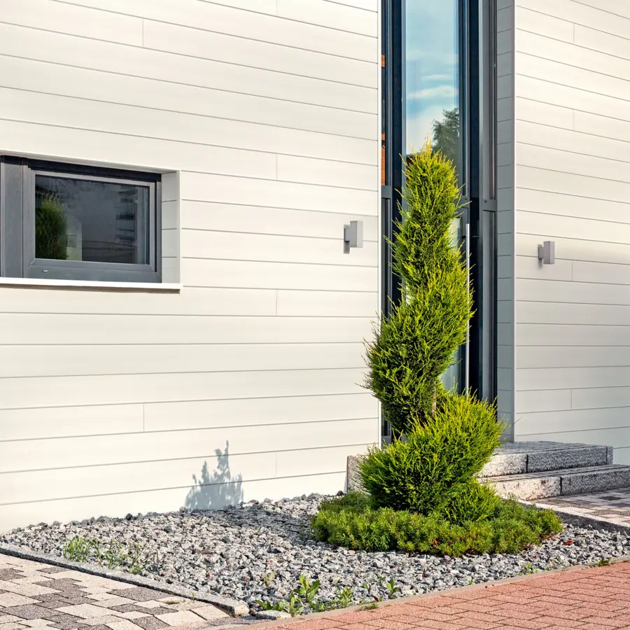 Bardage PVC Dumaclin 18,5x240 cm crème 2.66m²